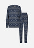SC-BIARA 162 - AOP SET Pyjamas Mørk blå