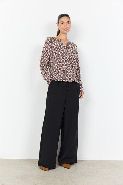 SC-FELICITY AOP 526 Bluse Lilla