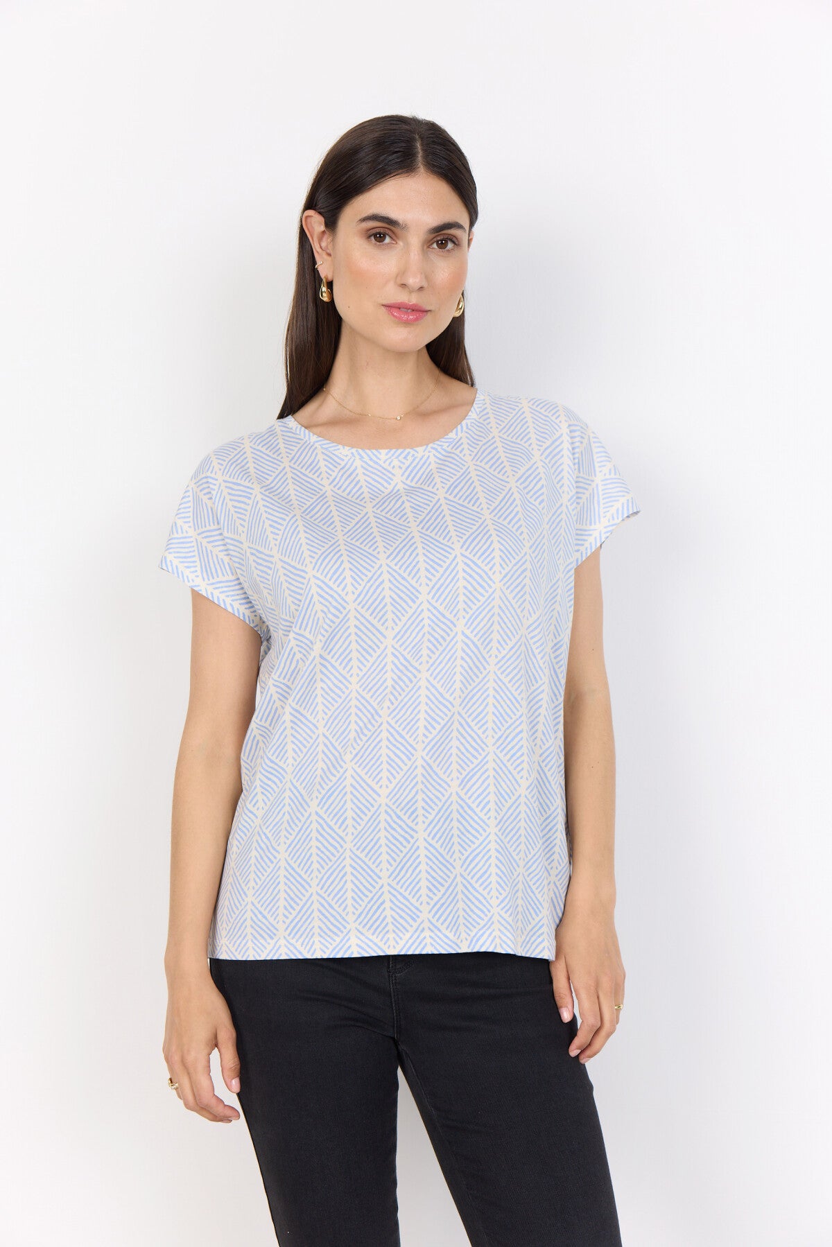 SC-FELICITY AOP 513 T-shirt Lyseblå