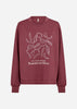 SC-BANU 317 Sweatshirt Mørk rød