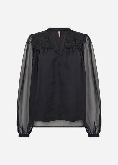 SC-ANNE 1 Bluse Sort
