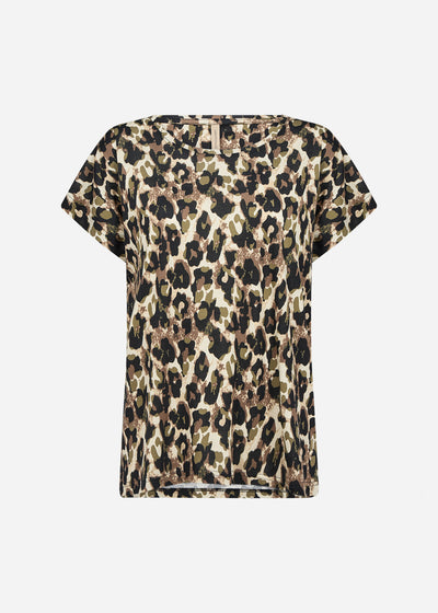 SC-FELICITY AOP 515 T-shirt Oliven
