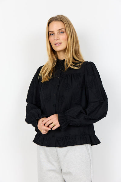 SC-BARBRA 2 Skjorte Sort