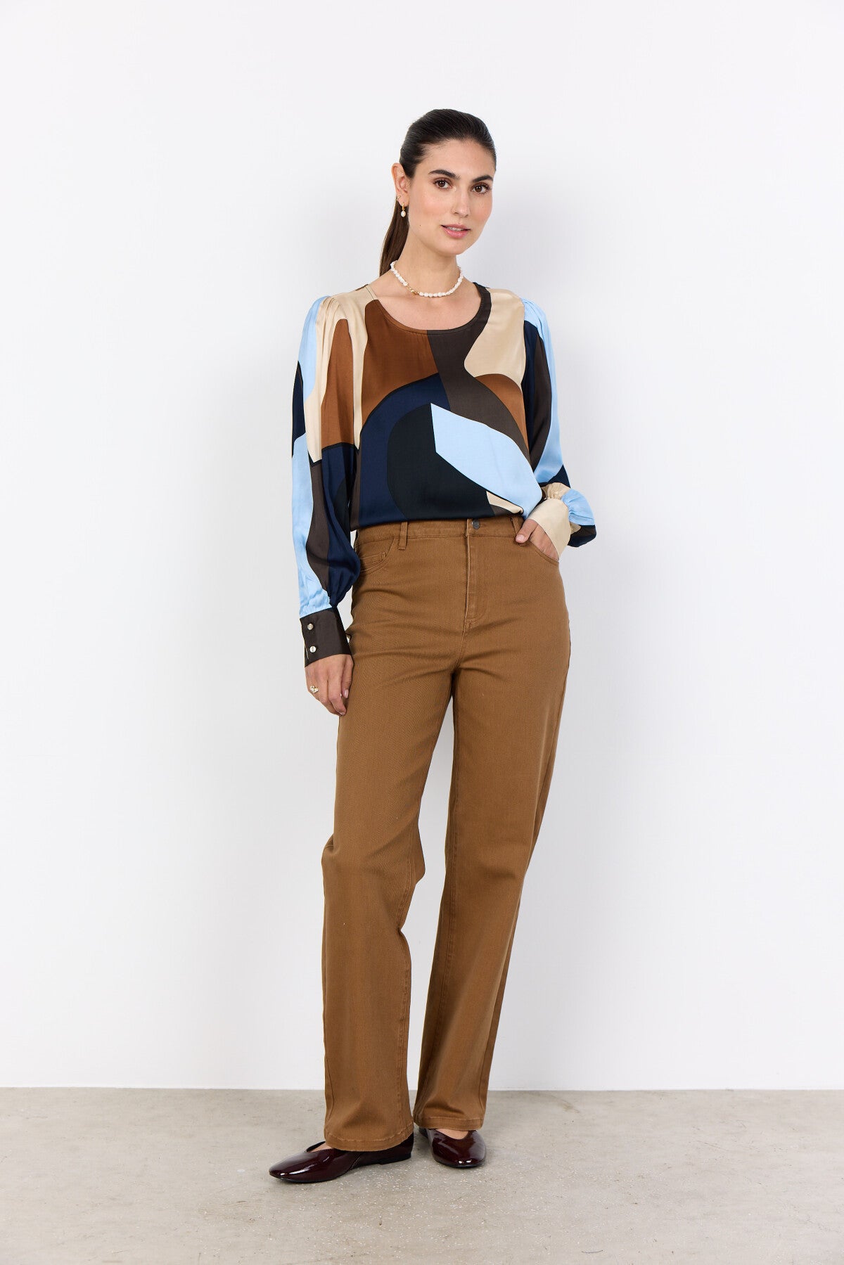 SC-BELL 1 Bluse Lyseblå