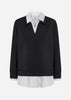 SC-BANU 336 Bluse Sort