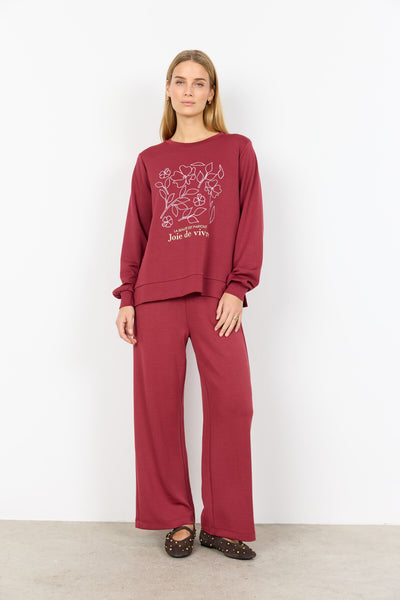 SC-BANU 287 Sweatshirt Rubin rød