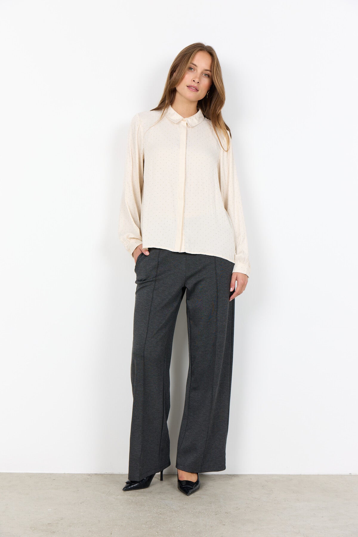 SC-ALAINE 2 Skjorte Creme