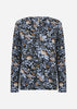 SC-FELICITY AOP 562 Bluse Støvet blå