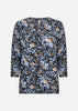 SC-FELICITY AOP 561 Bluse Støvet blå