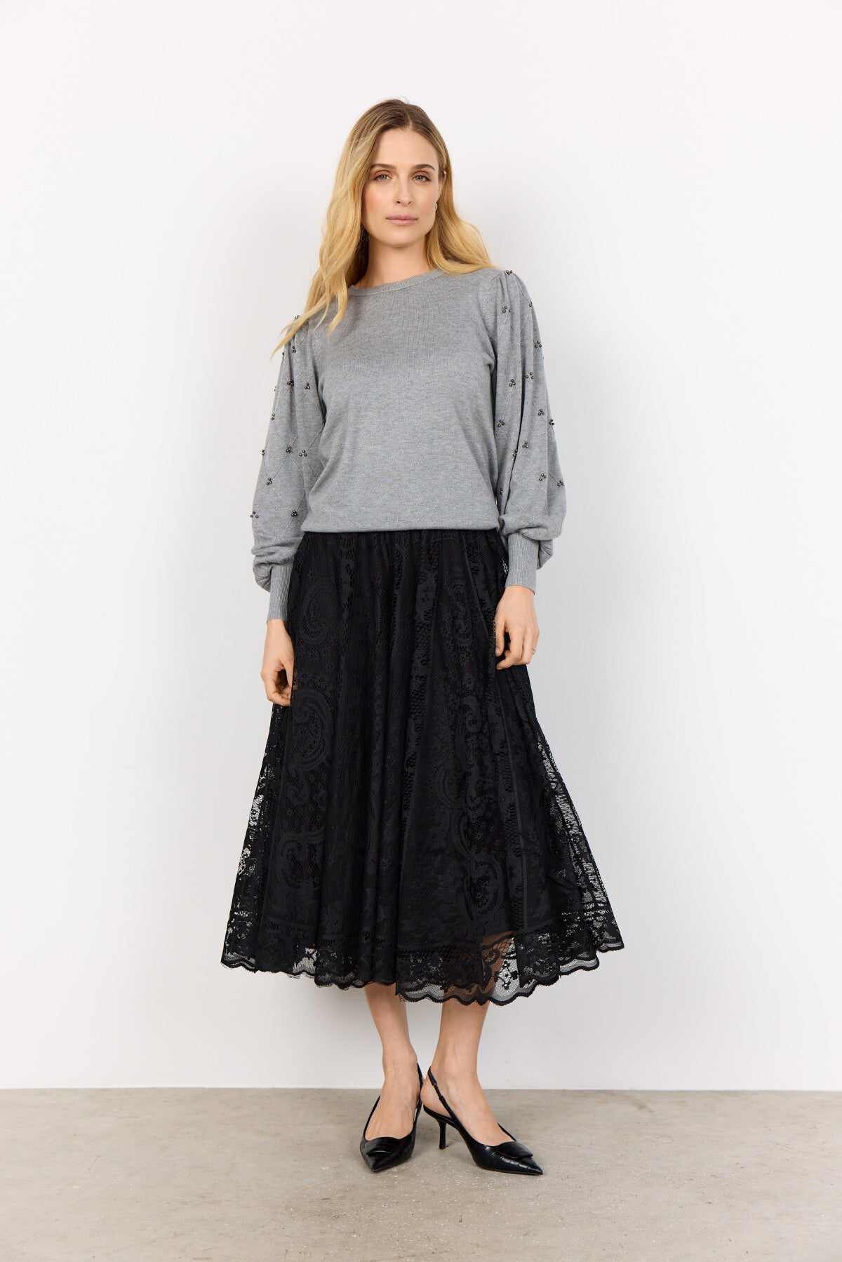 SC-DOLLIE 802 Pullover Grå