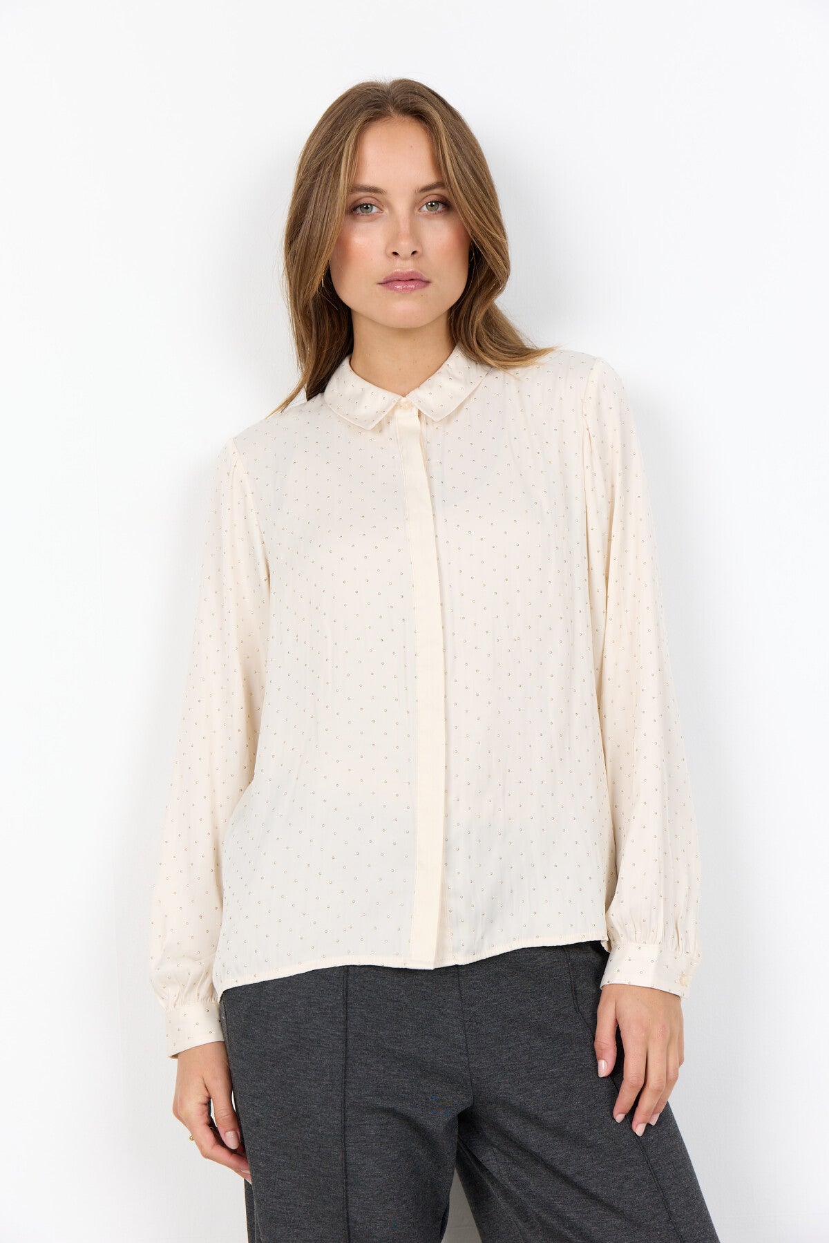 SC-ALAINE 2 Skjorte Creme