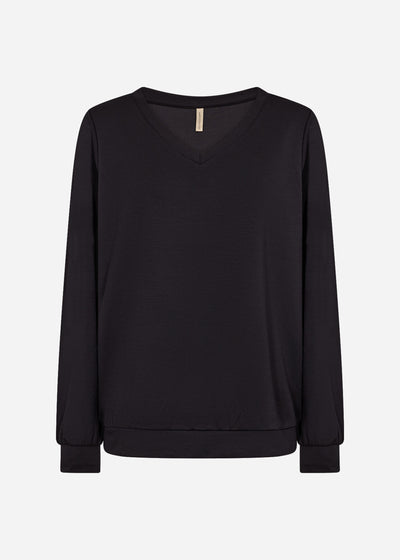 SC-BANU 194 Bluse Sort