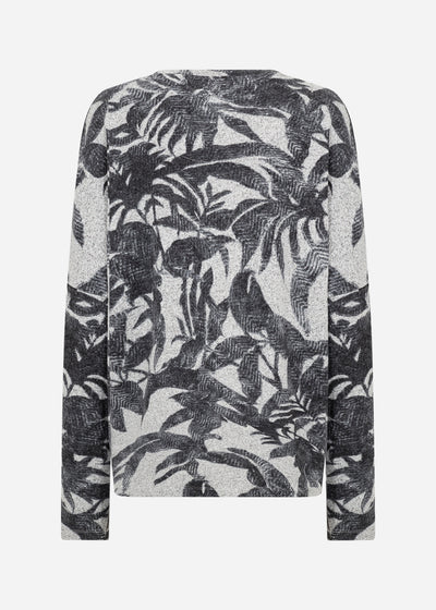 SC-BIARA AOP 152 Bluse Lys grå