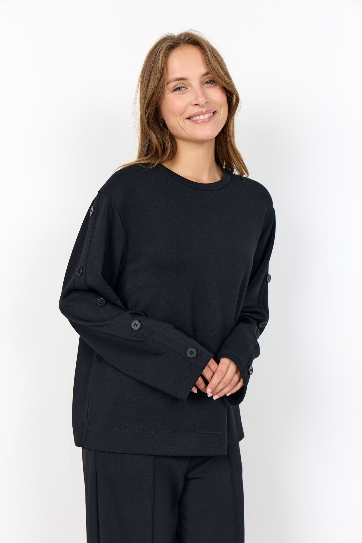 SC-BANU 267 Bluse Sort