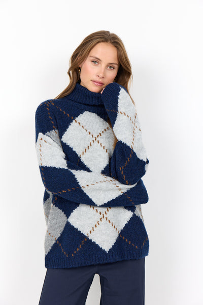 SC-ACACIE 2 Pullover Mørk blå
