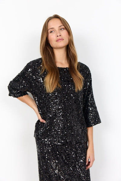 SC-ANGEL 1 Bluse Sort