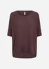 SC-BIARA 96 Bluse Mørk blomme