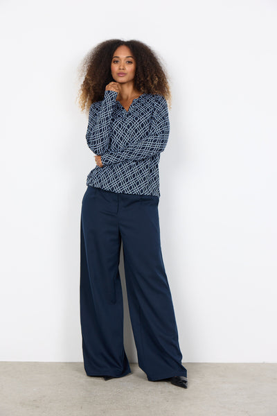 SC-FELICITY AOP 530 Bluse Navy
