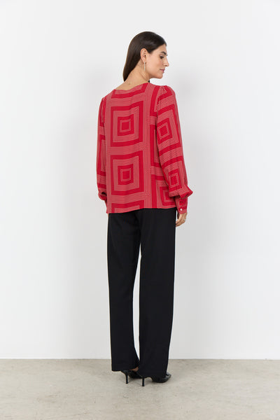 SC-ANNABEL 1 Bluse Rød