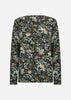 SC-FELICITY AOP 562 Bluse Mørkegrøn