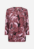 SC-FELICITY AOP 548 Bluse Mørk rød