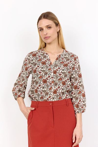 SC-SAMEA 2 Bluse Rust rød