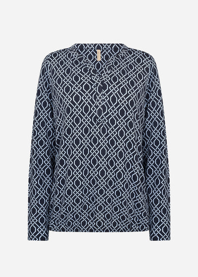 SC-FELICITY AOP 530 Bluse Navy