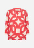 SC-FELICITY AOP 542 Bluse Rød