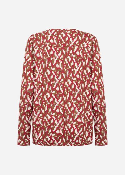 SC-FELICITY AOP 527 Bluse Rød