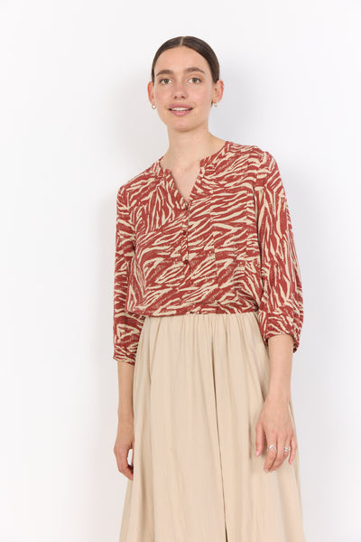 SC-SADE 2 Bluse Rust rød