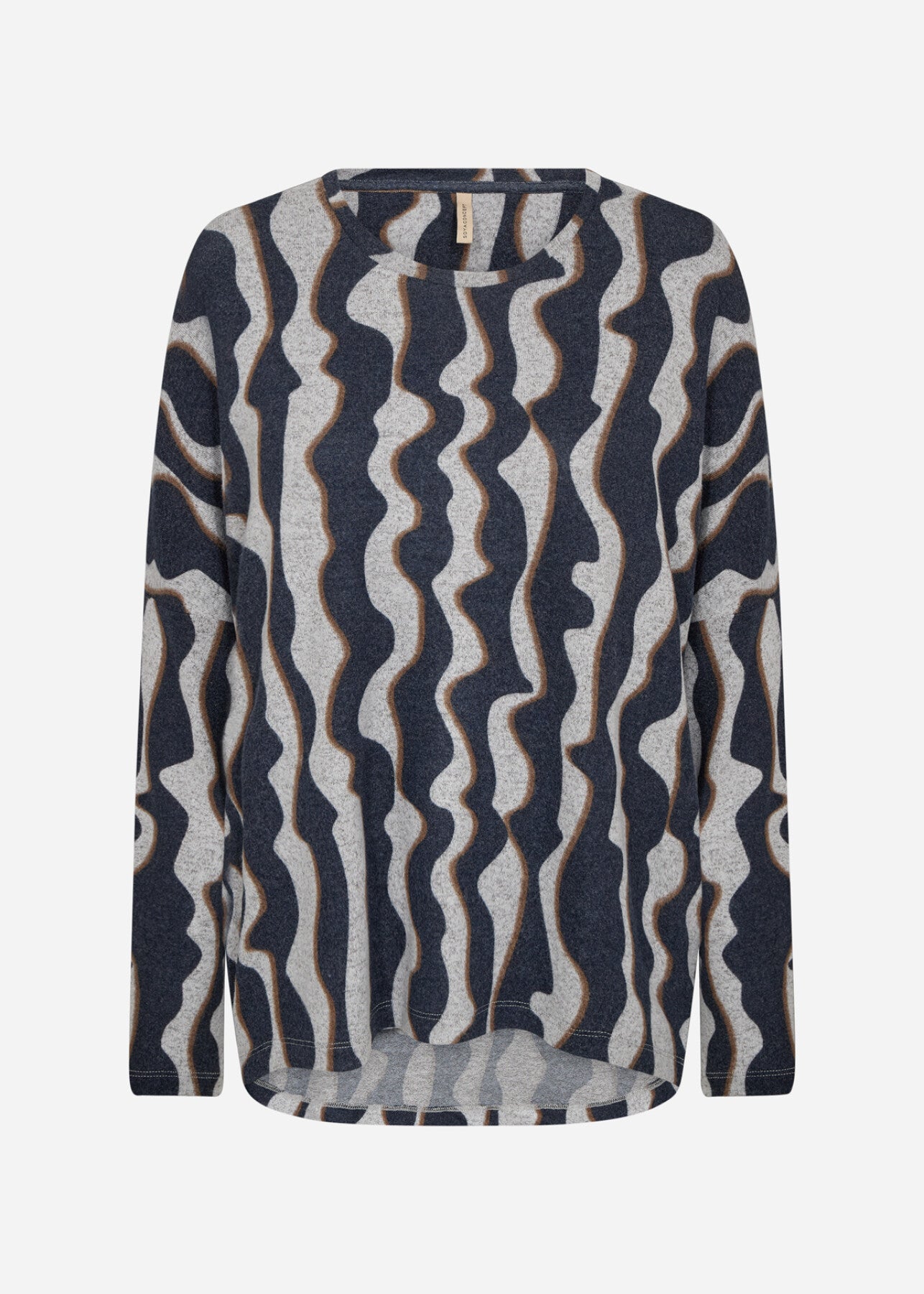 SC-BIARA AOP 148 Bluse Mørk blå