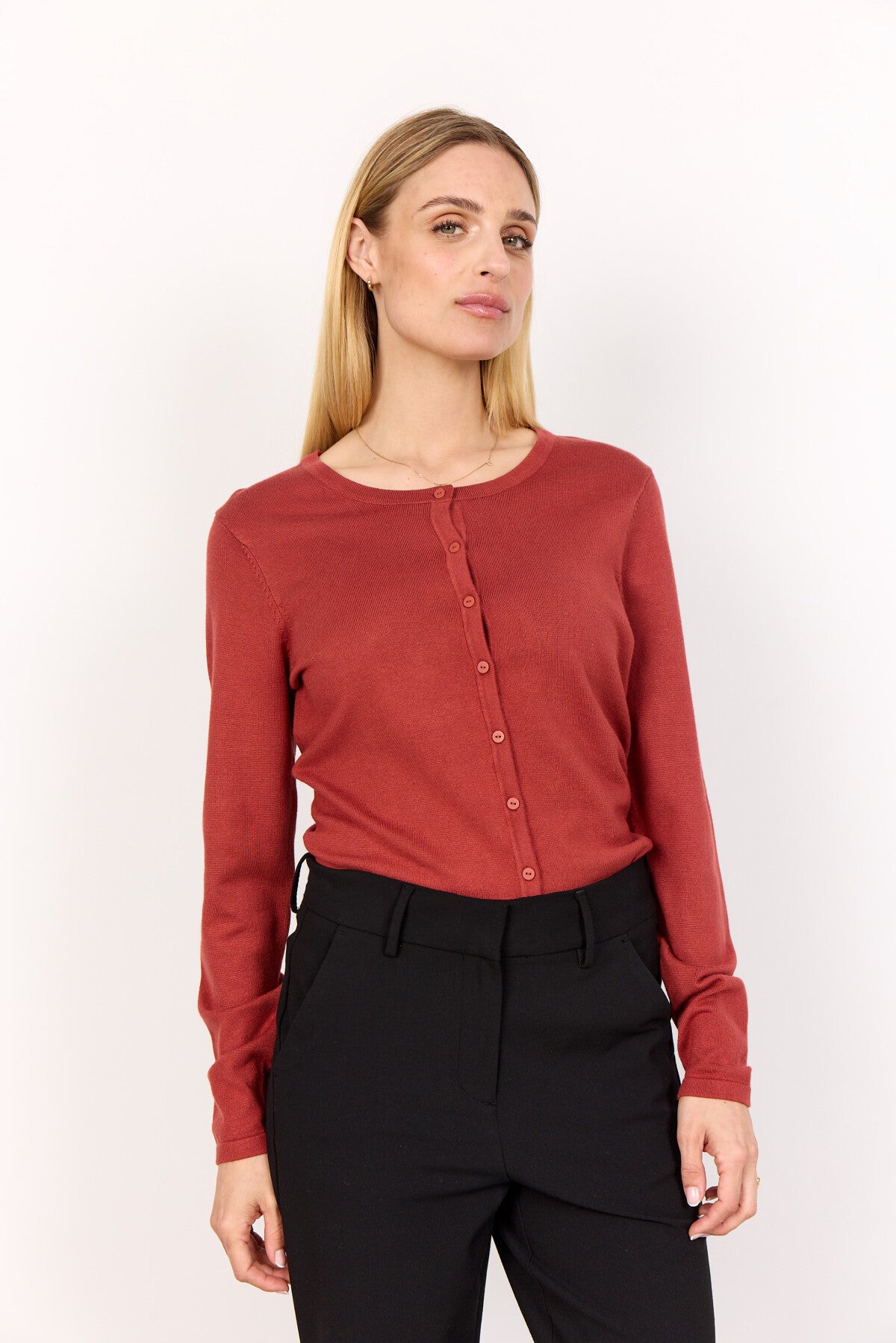 SC-DOLLIE 446 Cardigan Rust rød