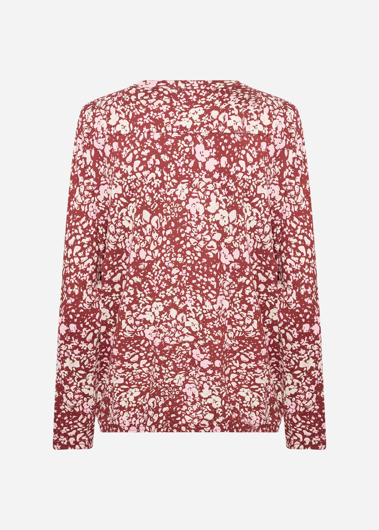 SC-FELICITY AOP 532 Bluse Rubin rød