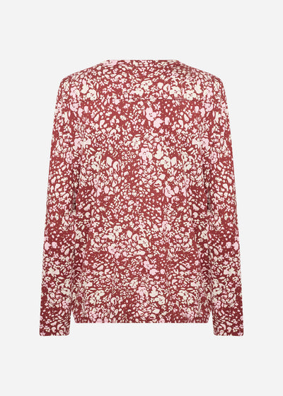 SC-FELICITY AOP 532 Bluse Rubin rød