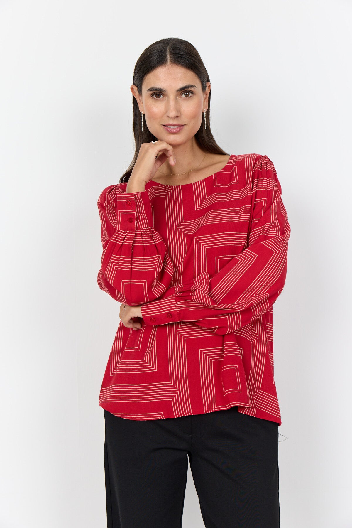 SC-ANNABEL 1 Bluse Rød