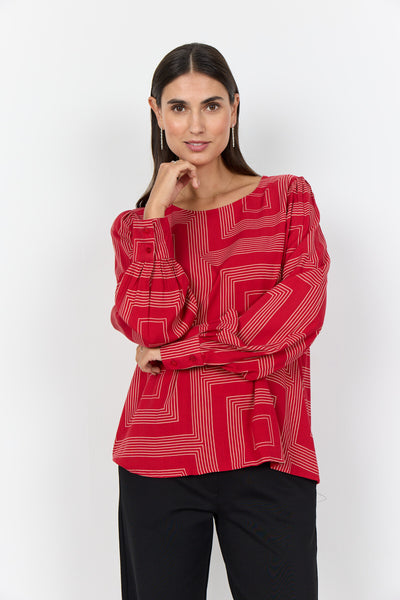 SC-ANNABEL 1 Bluse Rød