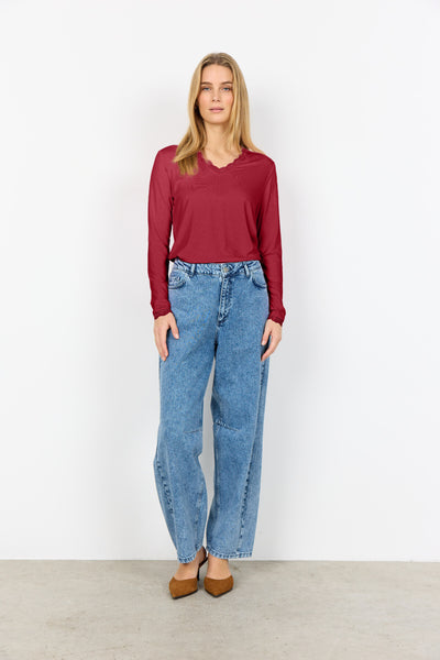 SC-MARICA 346 T-shirt Rubin rød