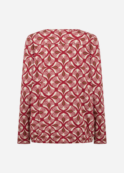 SC-FELICITY AOP 526 Bluse Rød