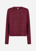 SC-ORLEAN 2 Cardigan Mørk rød