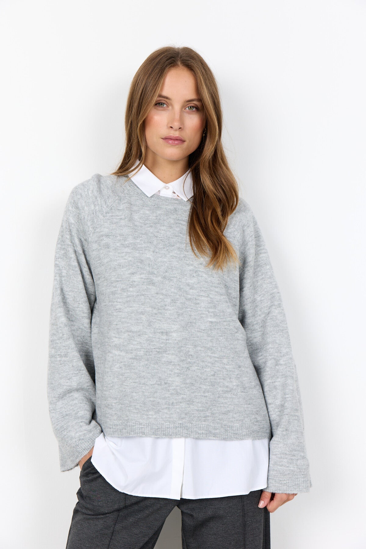 SC-ORLEAN 4 Pullover Lys grå