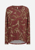 SC-BIARA AOP 160 Bluse Rubin rød