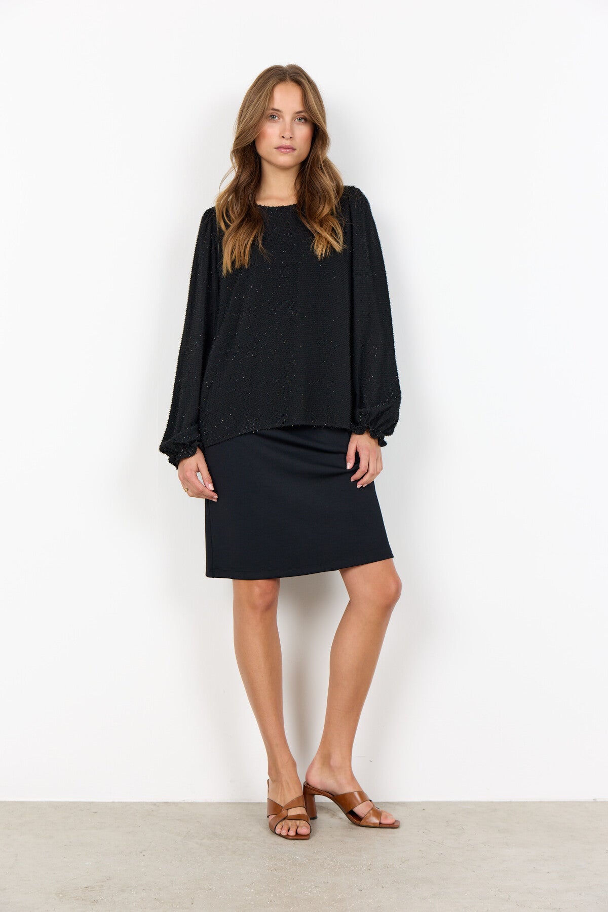 SC-ALINEA 1 Bluse Sort