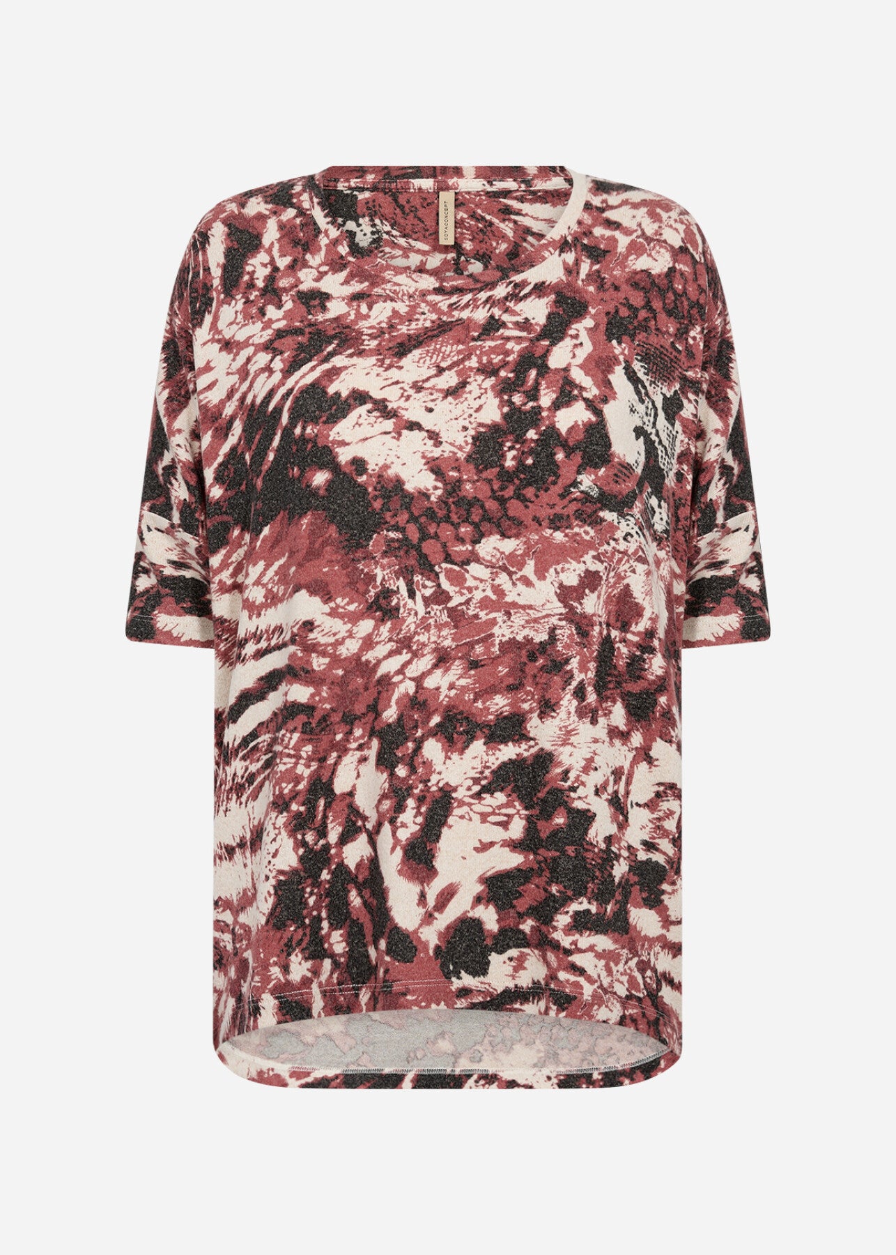 SC-BIARA AOP 140 T-shirt Rust rød