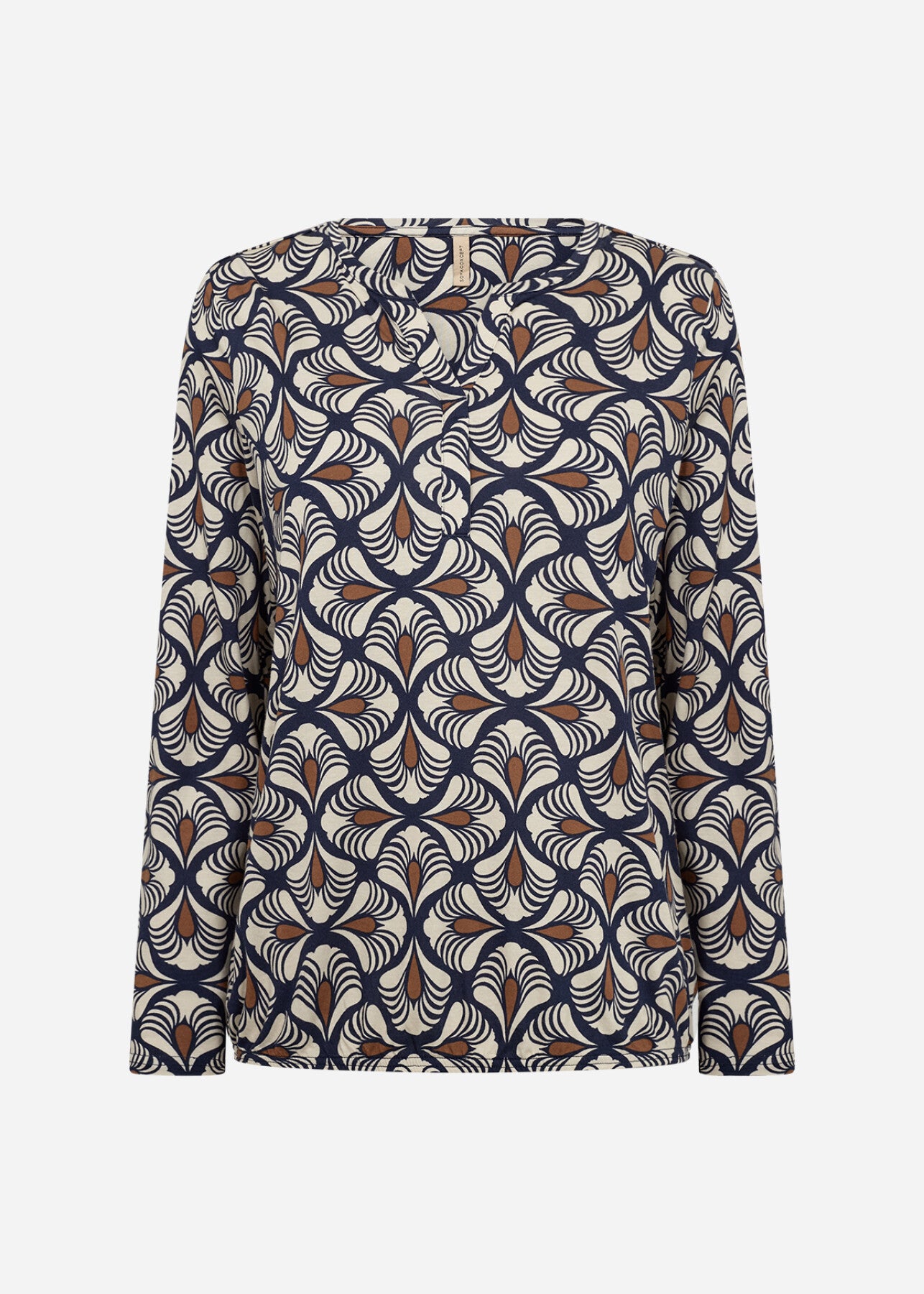 SC-FELICITY AOP 526 Bluse Mørk blå