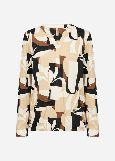 SC-FELICITY AOP 531 Bluse Sand