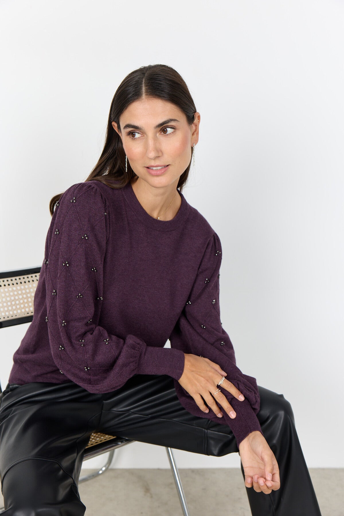 SC-DOLLIE 802 Pullover Lilla