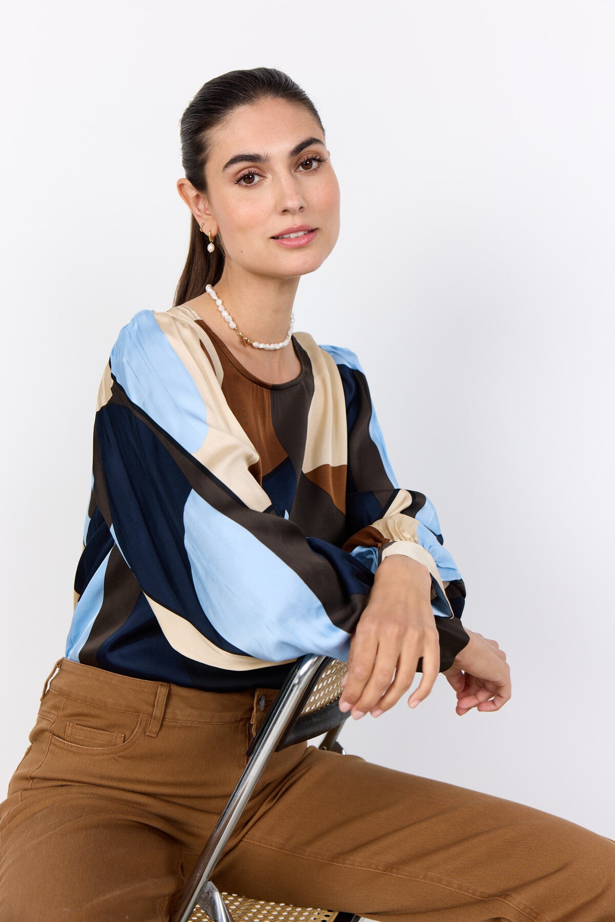 SC-BELL 1 Bluse Lyseblå