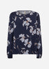 SC-HAMIDA 1- AOP Bluse Navy