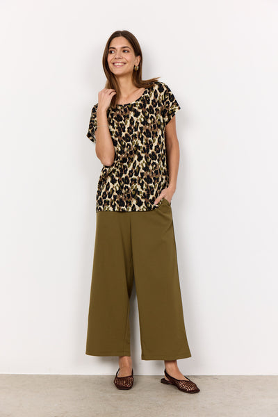 SC-FELICITY AOP 515 T-shirt Oliven