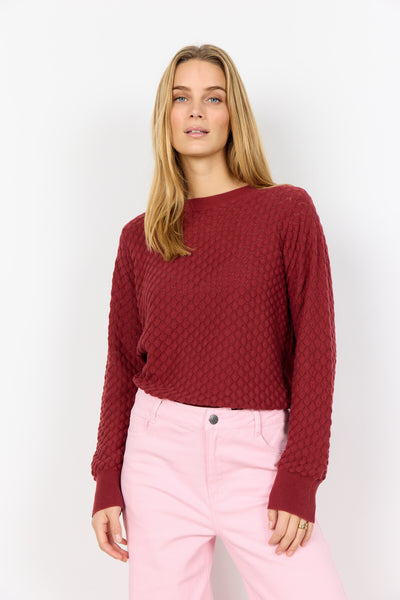 SC-AMELA 1 Pullover Rubin rød